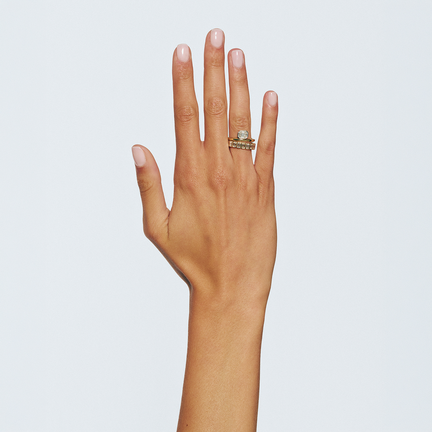 Κ18 GOLD RING WITH DIAMONDS