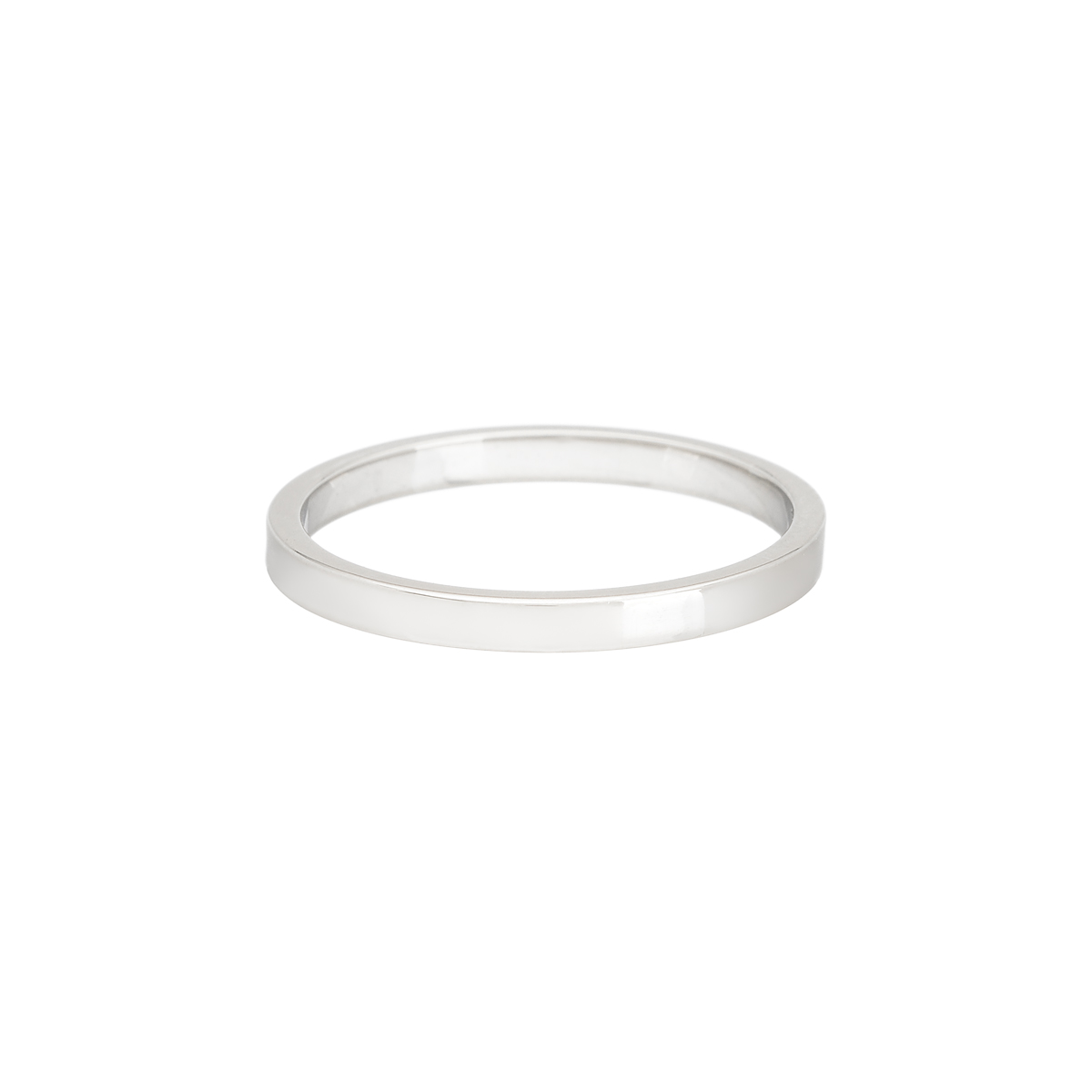 WHITE GOLD WEDDING RING K18