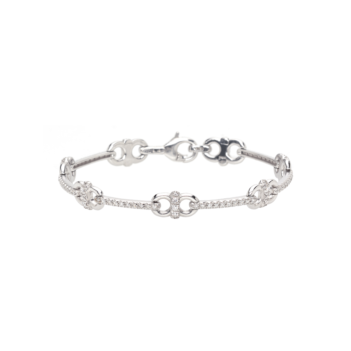 WHITE GOLD BRACELET WITH DIAMONDS