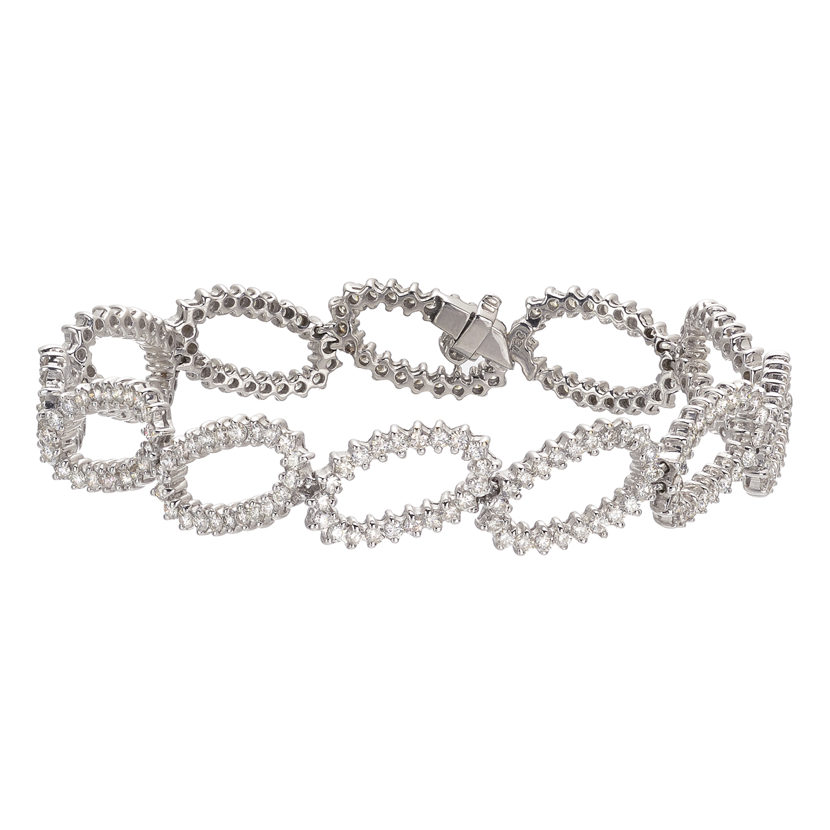 K18 WHITE GOLD DIAMOND BRACELET