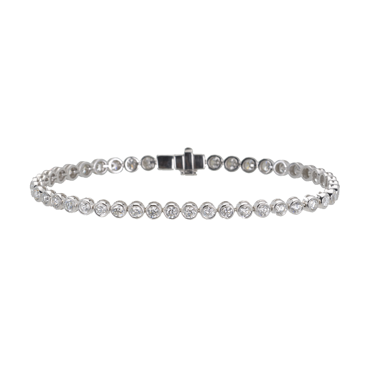WHITE GOLD BRACELET WITH DIAMONDS