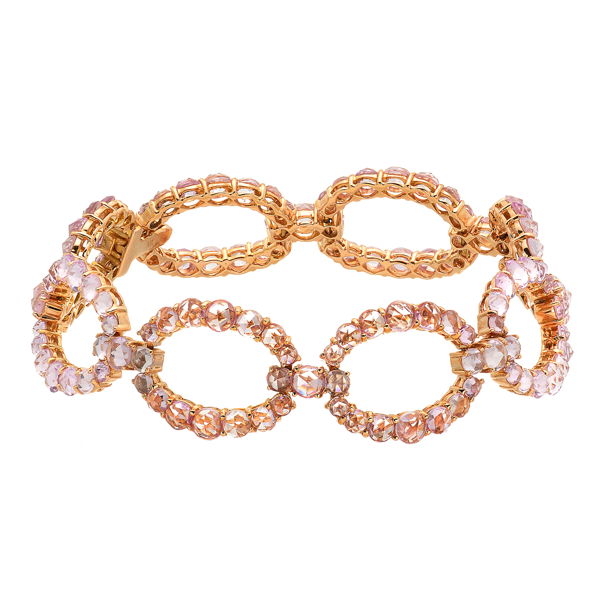 K18 ROSE GOLD BRACELET WITH SAPPHIRES