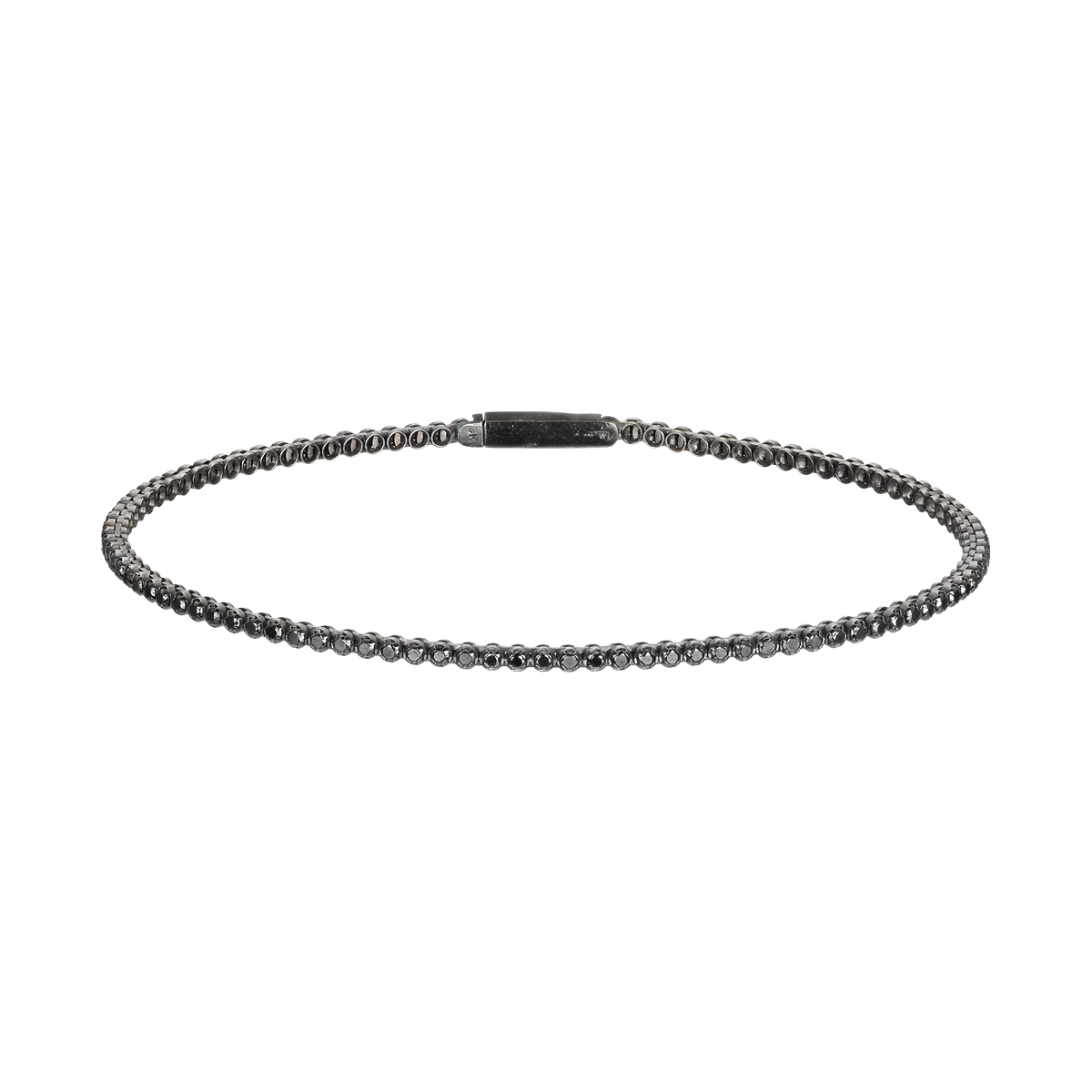 K18 BLACK GOLD BLACK DIAMOND TENNIS BRACELET