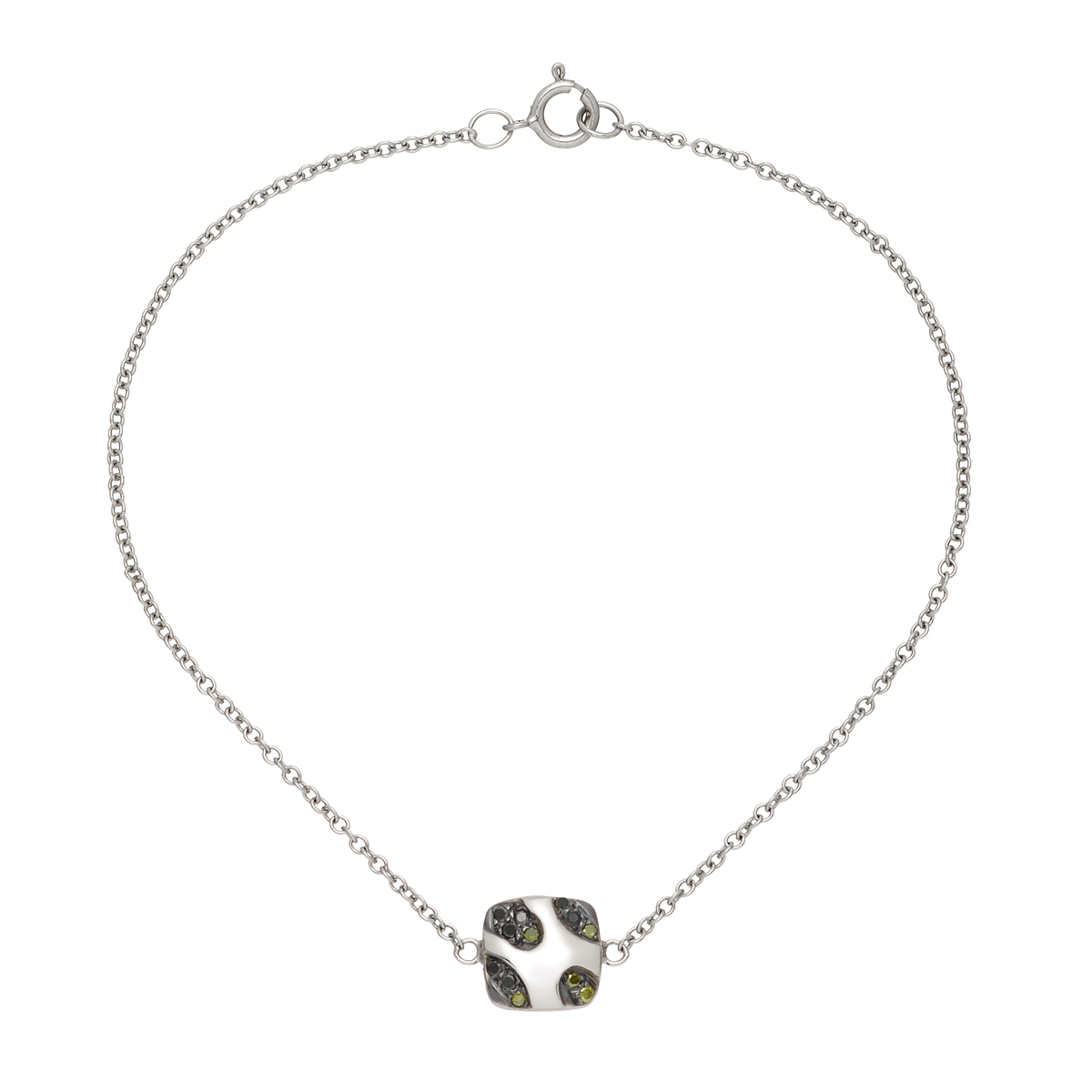 WHITE GOLD BLACK DIAMOND BRACELET