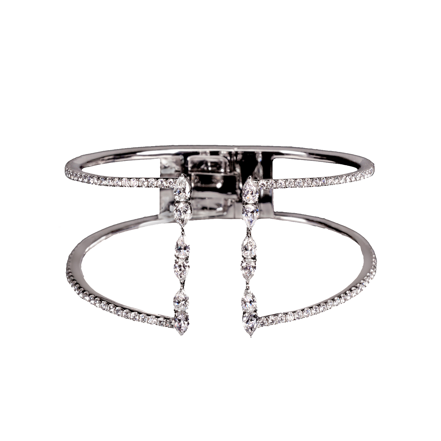 WHITE GOLD BRACELET WITH DIAMONDS