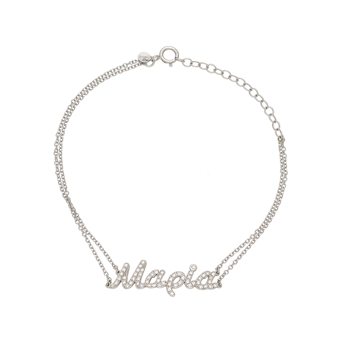 WHITE GOLD BRACELET K14 WITH NAME MARIA