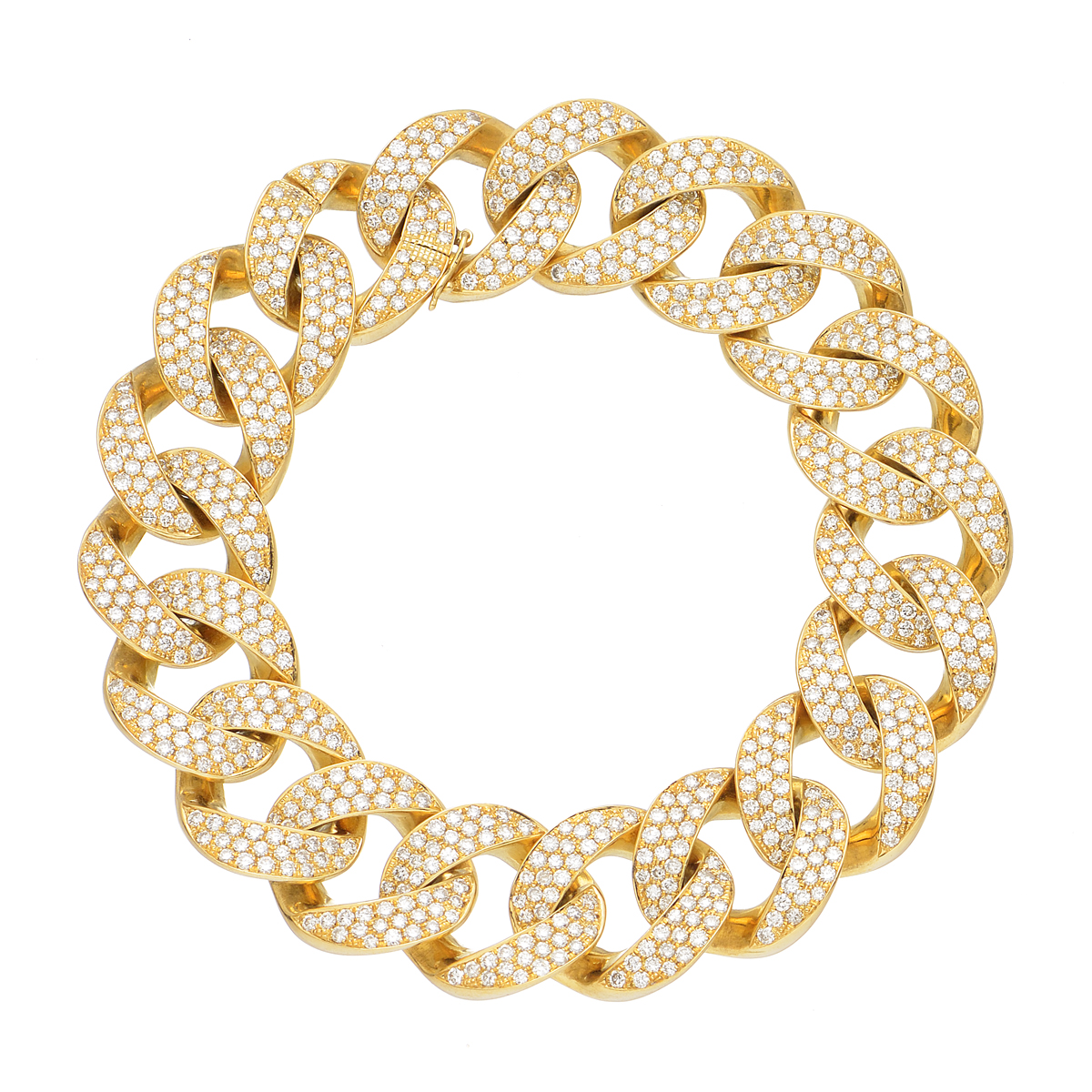 K18 YELLOW GOLD DIAMOND BRACELET