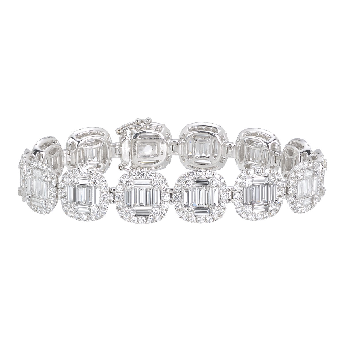 TENNIS DIAMOND BRACELET 18K WHITE GOLD