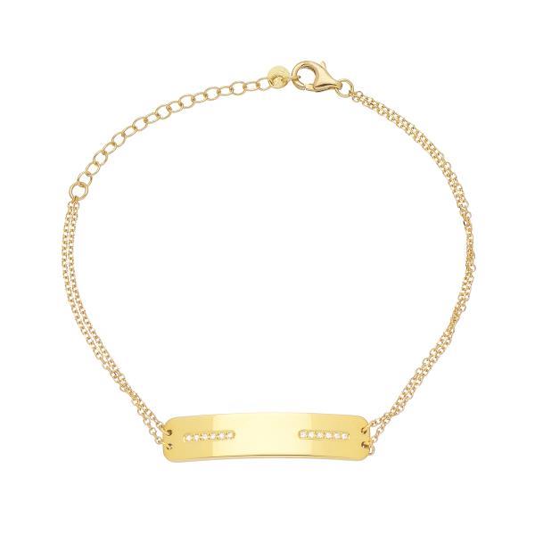 DIAMOND BRACELET K14 YELLOW GOLD
