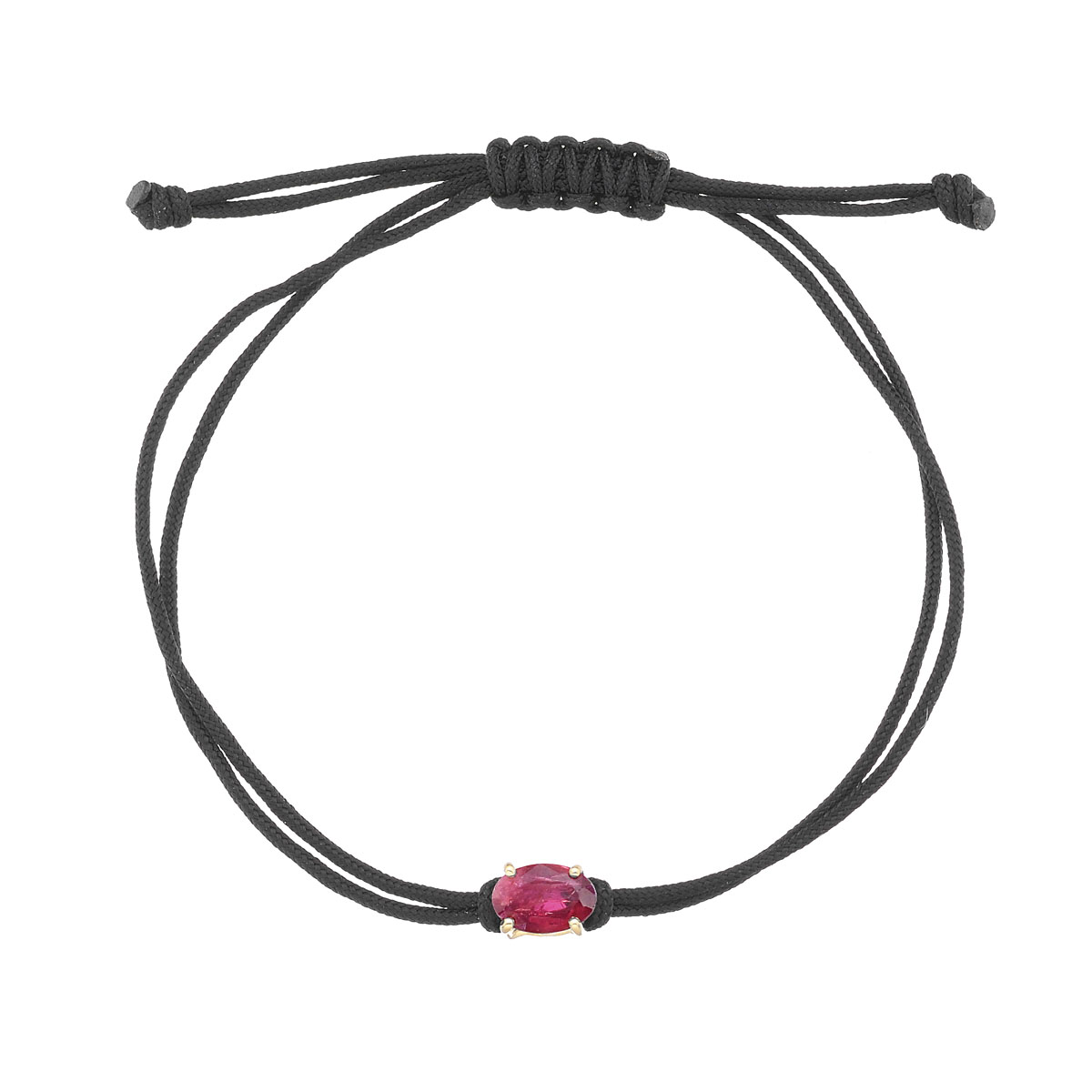 BRACELET WITH RUBY 18K YELLOW GOLD