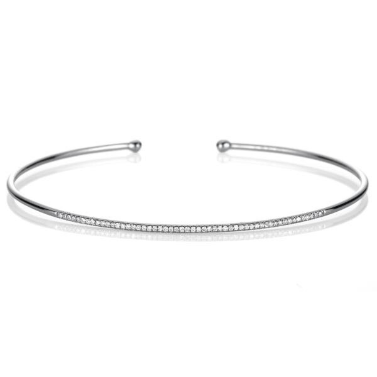 WHITE GOLD K18 BRACELET WITH DIAMONDS