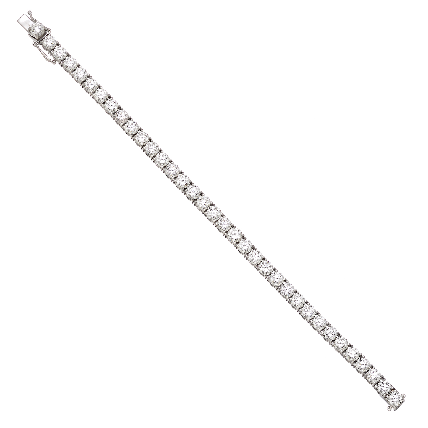TENNIS DIAMOND BRACELET 18K WHITE GOLD