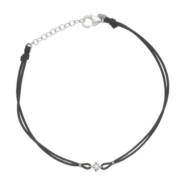 BRACELET K14 WHITE GOLD WITH DIAMOND