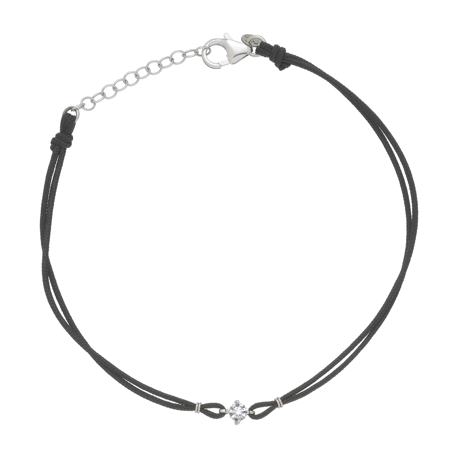 BRACELET K14 WHITE GOLD WITH DIAMOND