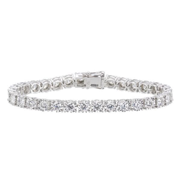 BRACELET WHITE GOLD K18 WITH DIAMONDS