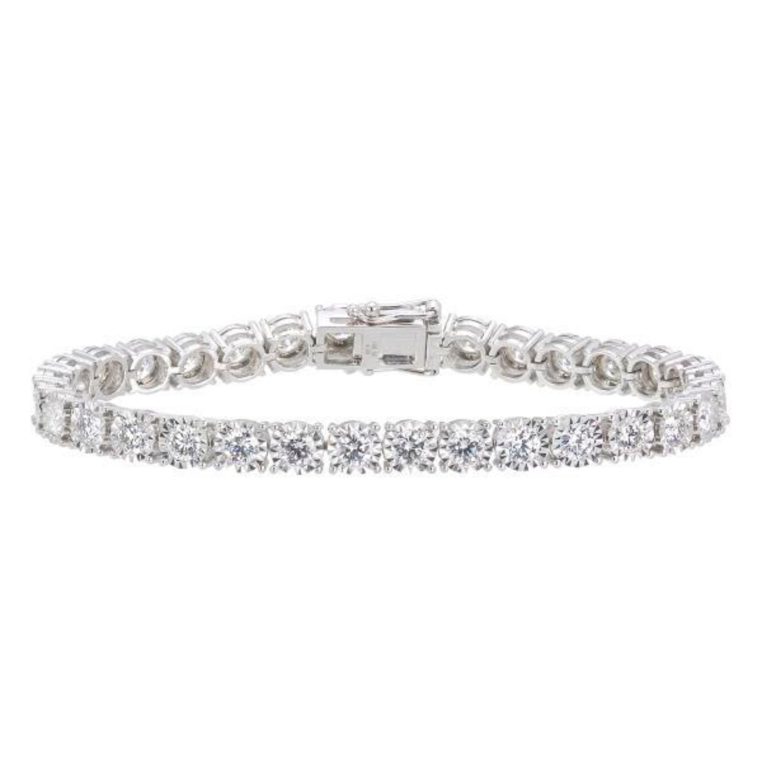 WHITE GOLD BRACELET K18 WITH DIAMONDS