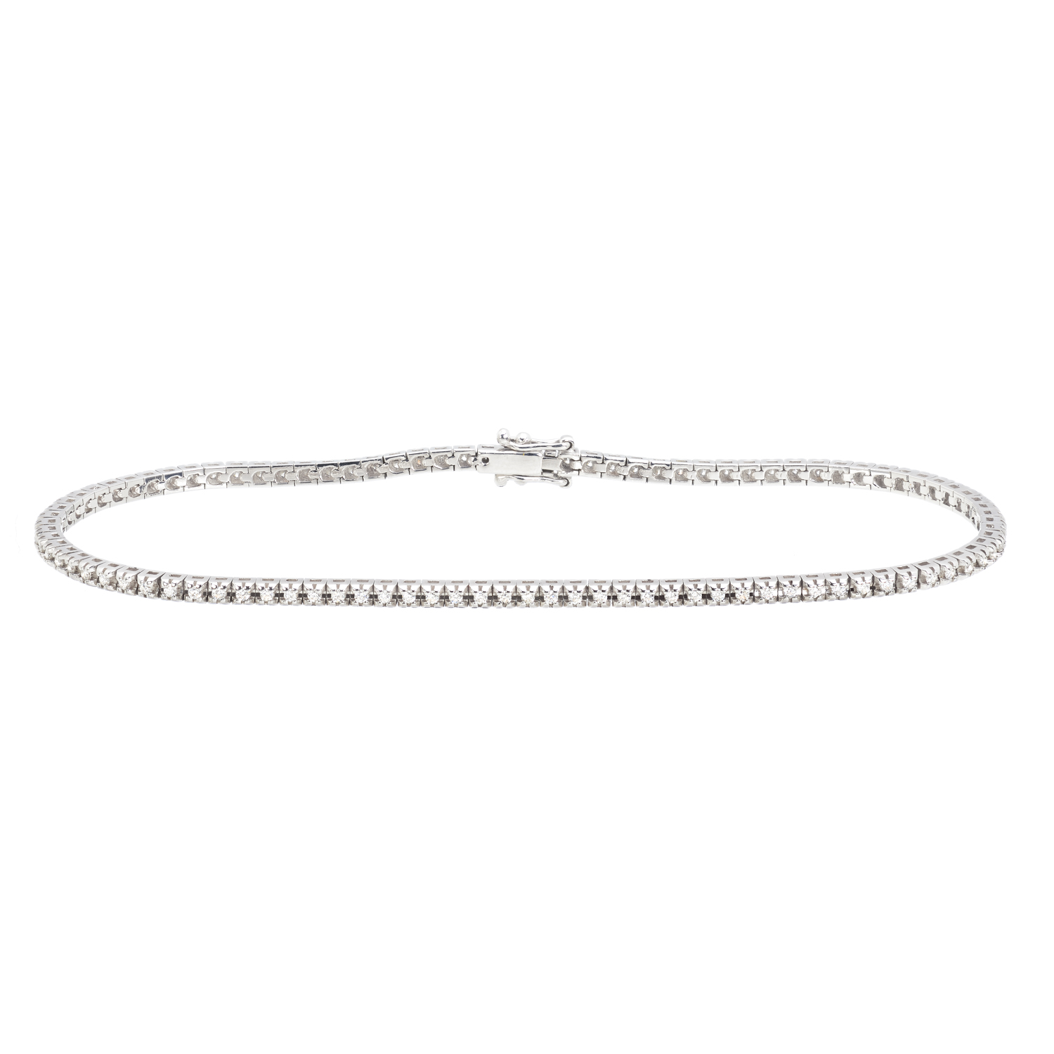 TENNIS BRACELET IN 18K WHITE GOLD WITH DIAMONDS