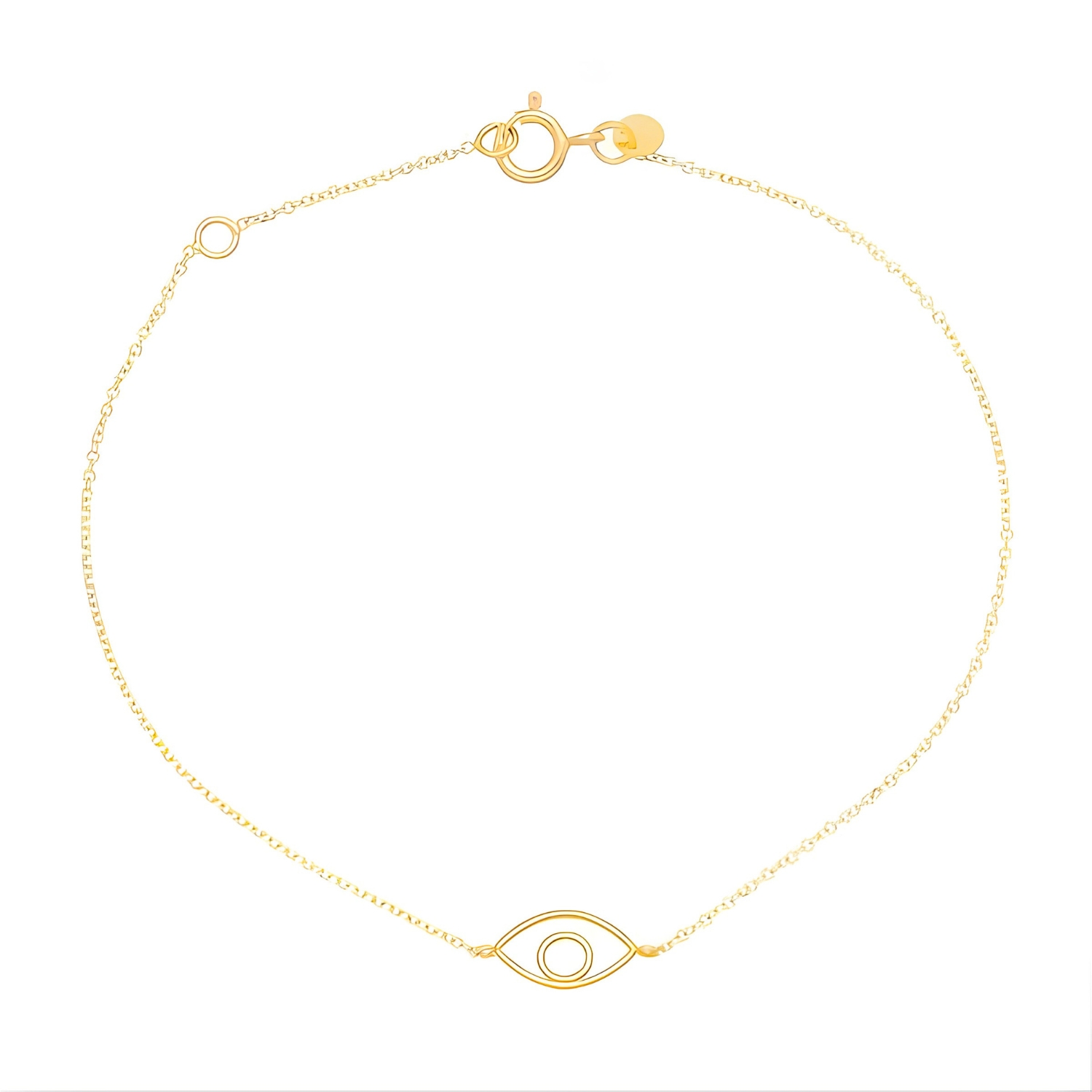 GOLD BRACELET WITH EVIL EYE