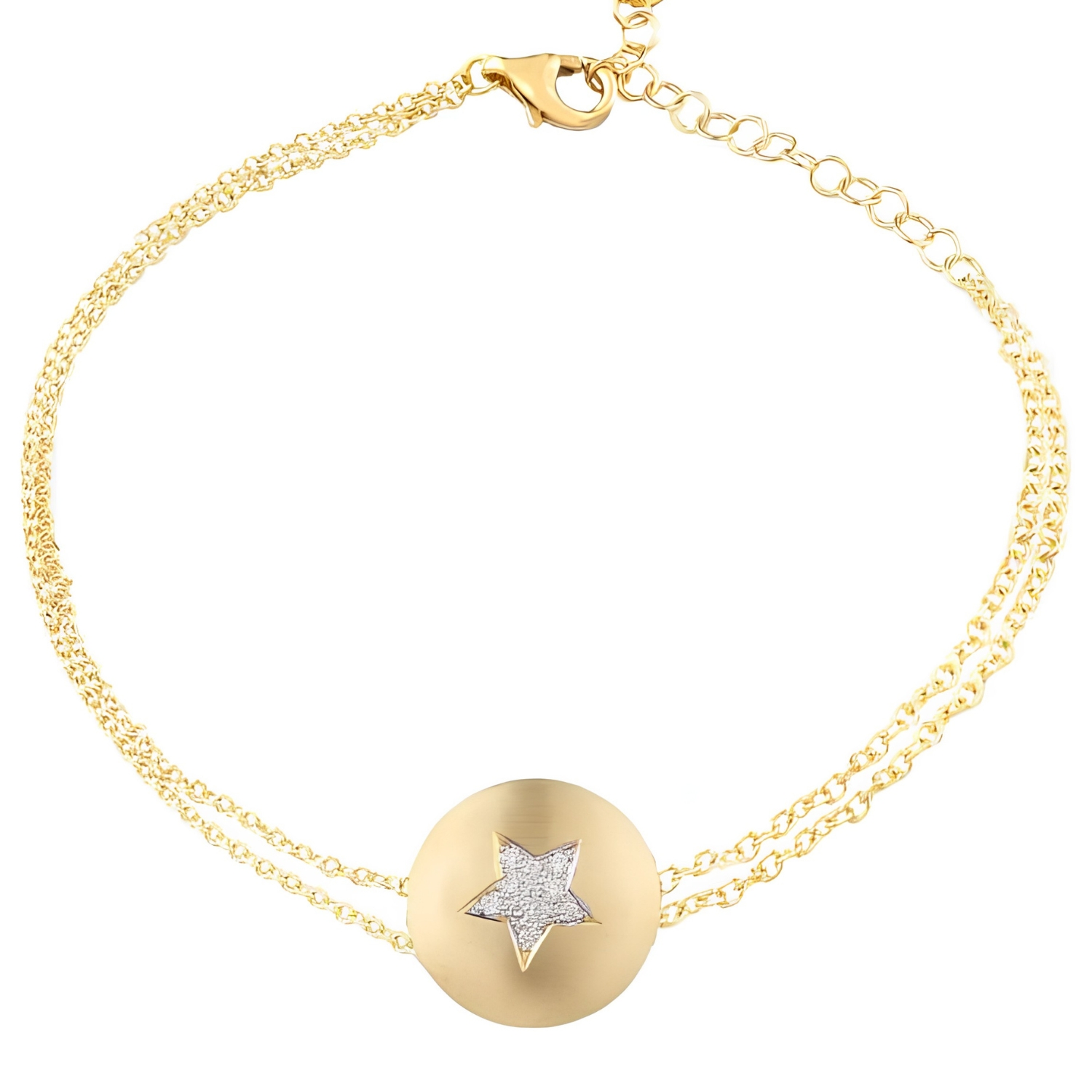 BRACELET GOLD K14 WITH DIAMONDS