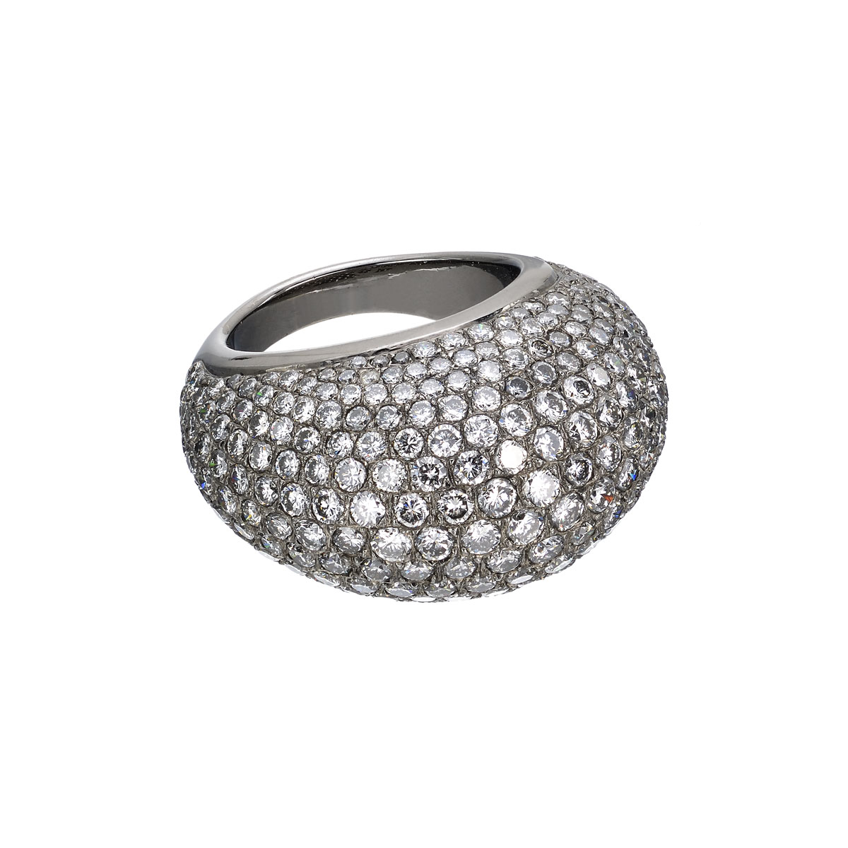 DIAMOND RING 18K BLACKENED GOLD