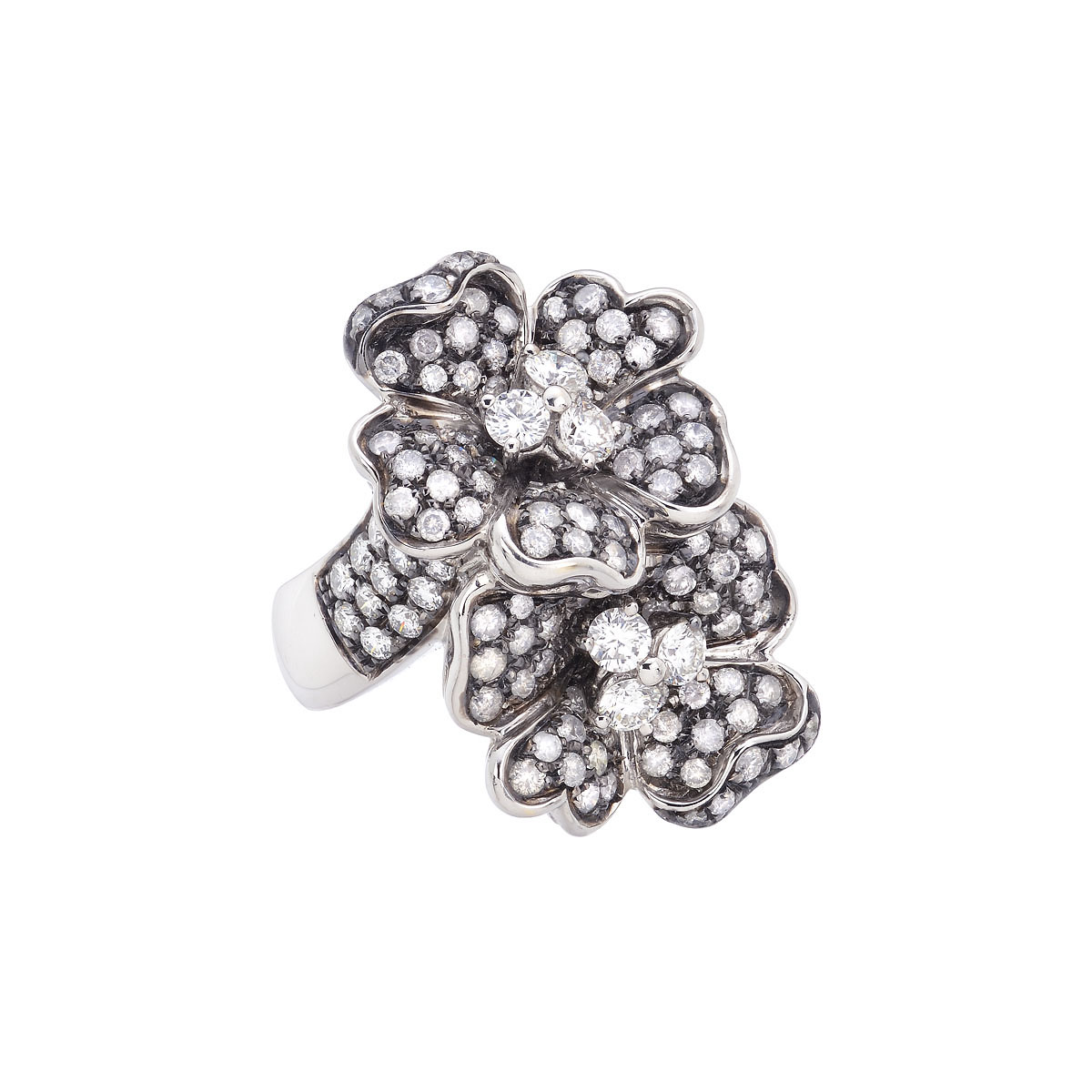 DIAMOND RING 18K WHITE GOLD
