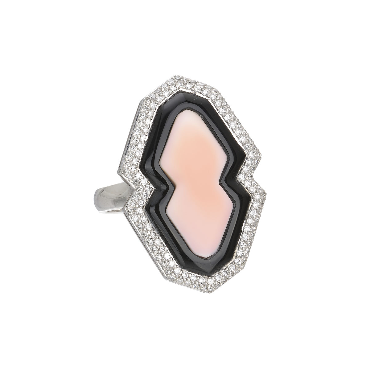 DIAMOND RING 18K WHITE GOLD