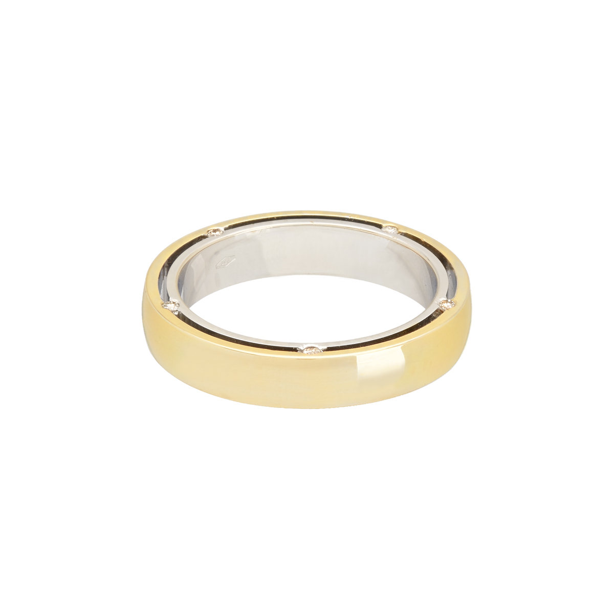 YELLOW AND WHITE GOLD K18 WITH DIAMONDS