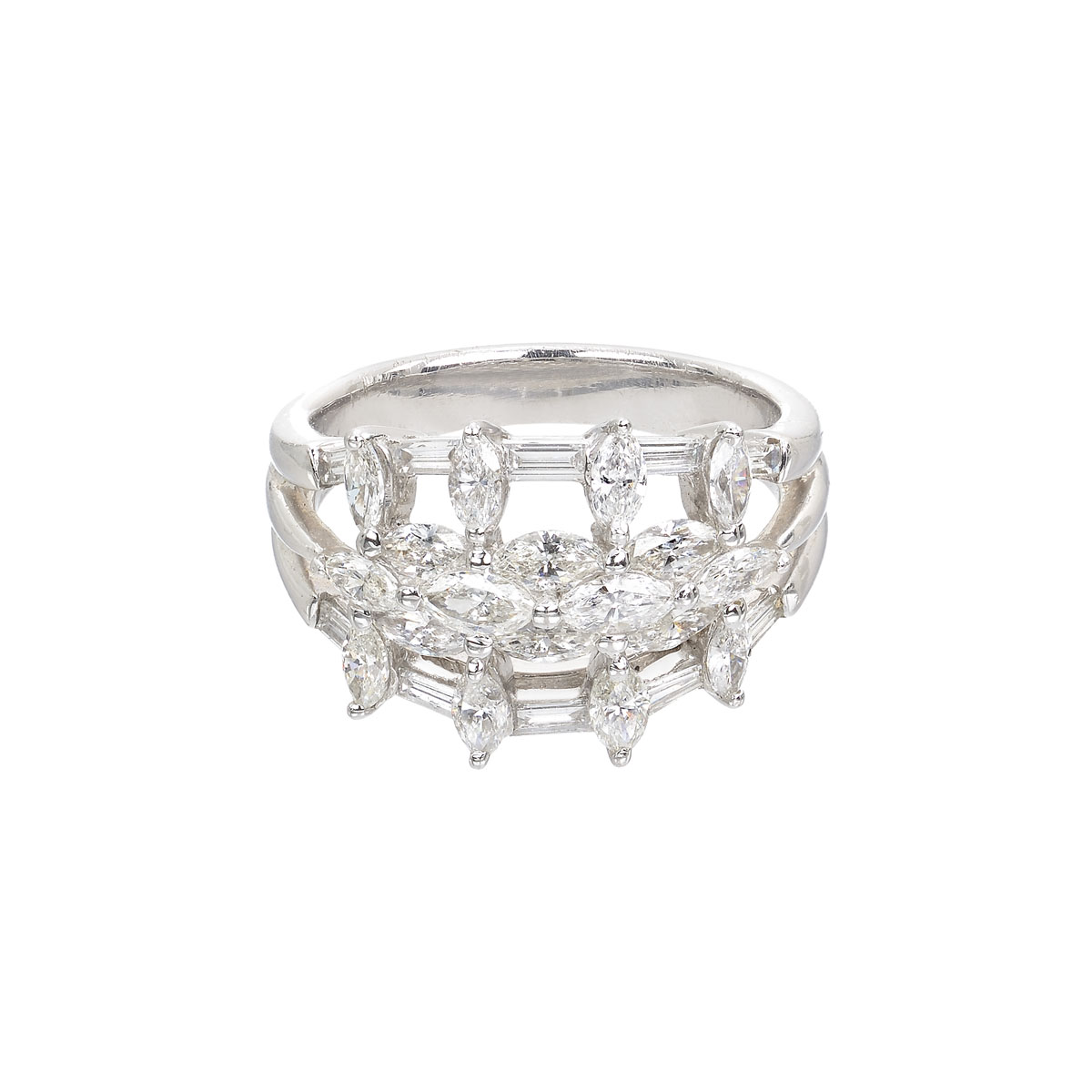 DIAMOND RING 18K WHITE GOLD