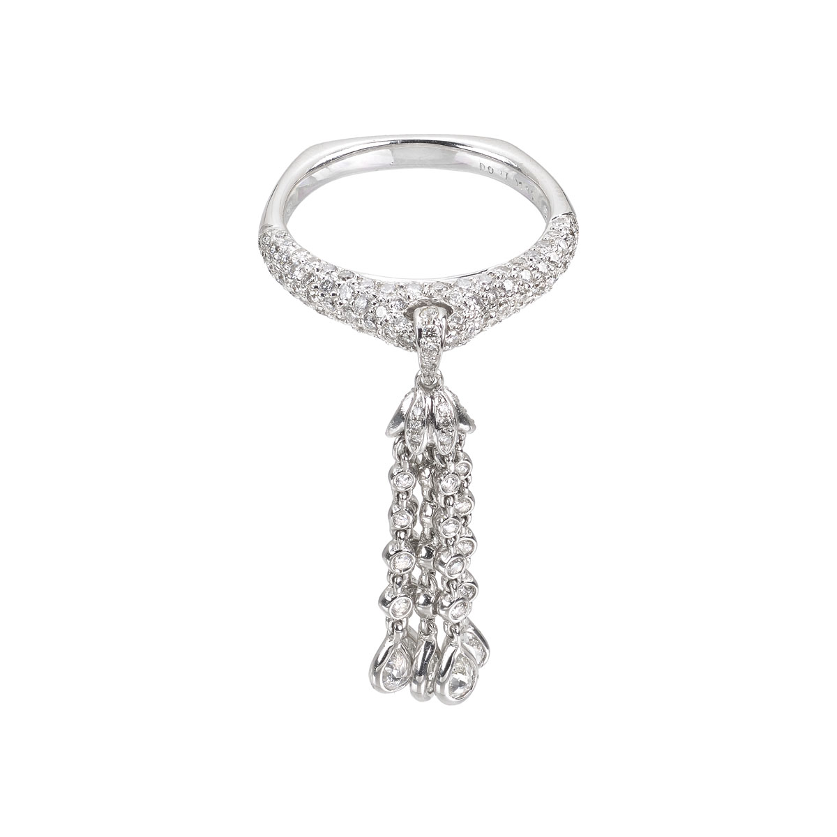 DIAMOND RING 18K WHITE GOLD