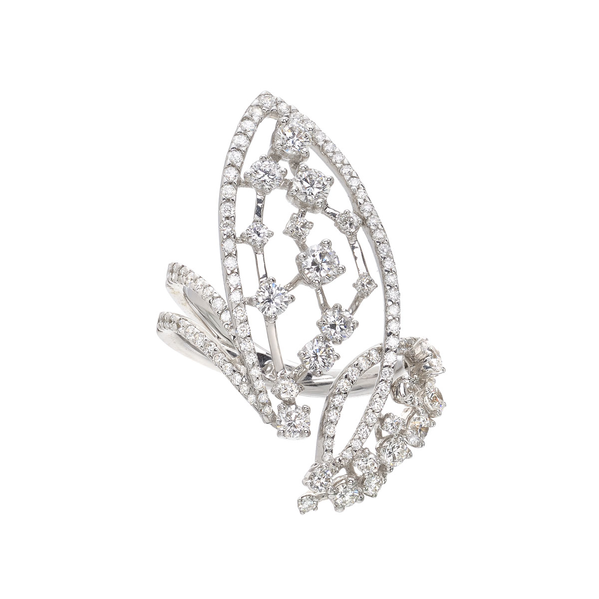 DIAMOND RING 18K WHITE GOLD