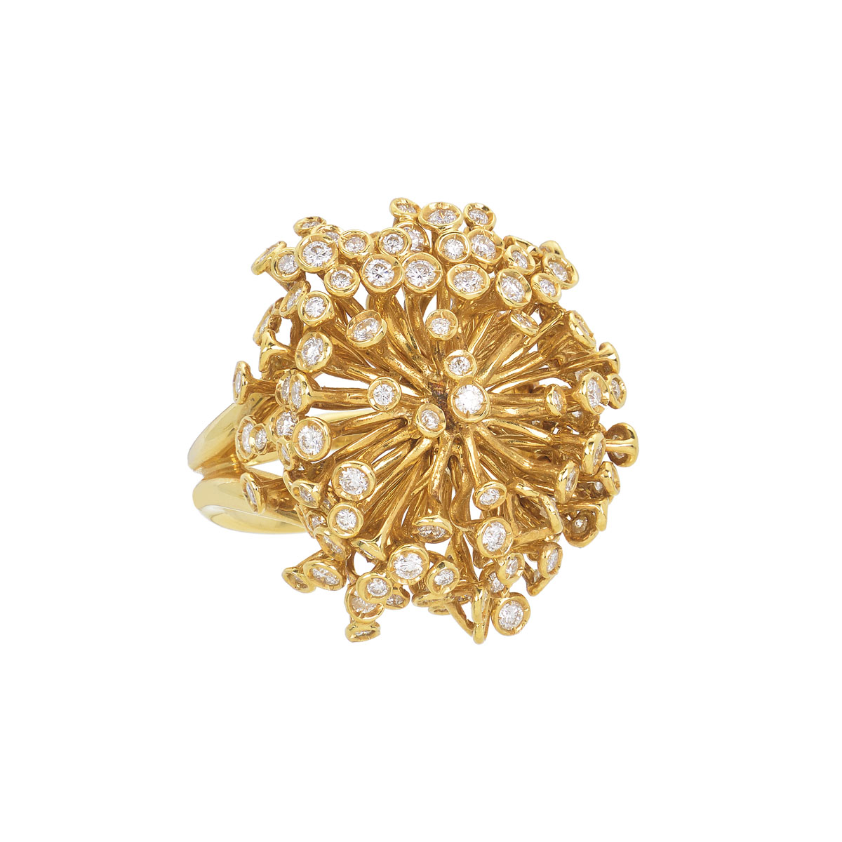 DIAMOND RING 18K YELLOW GOLD