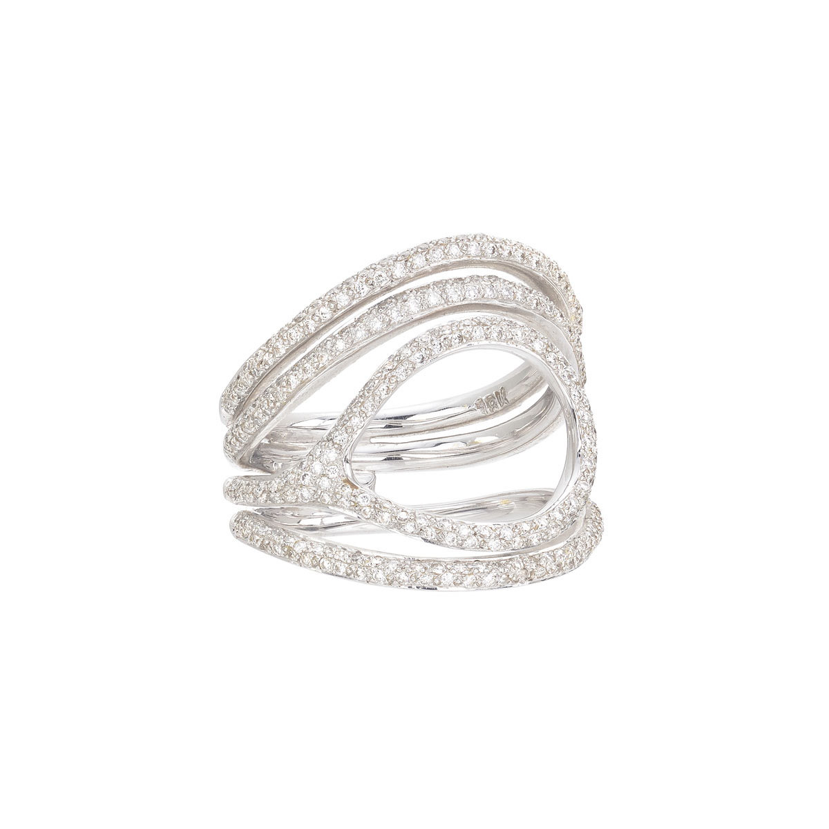 DIAMOND RING 18K WHITE GOLD