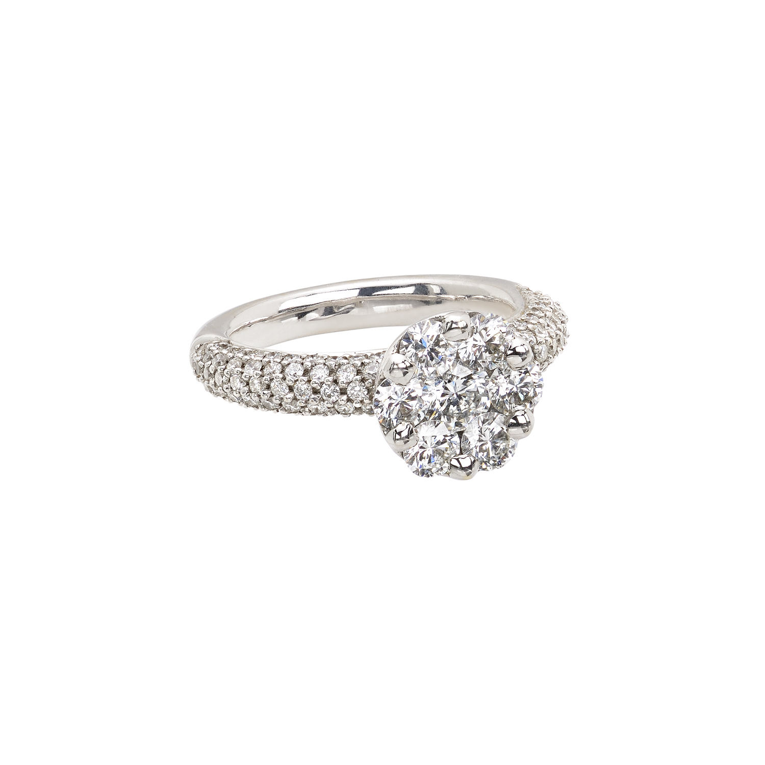 DIAMOND RING 18K WHITE GOLD