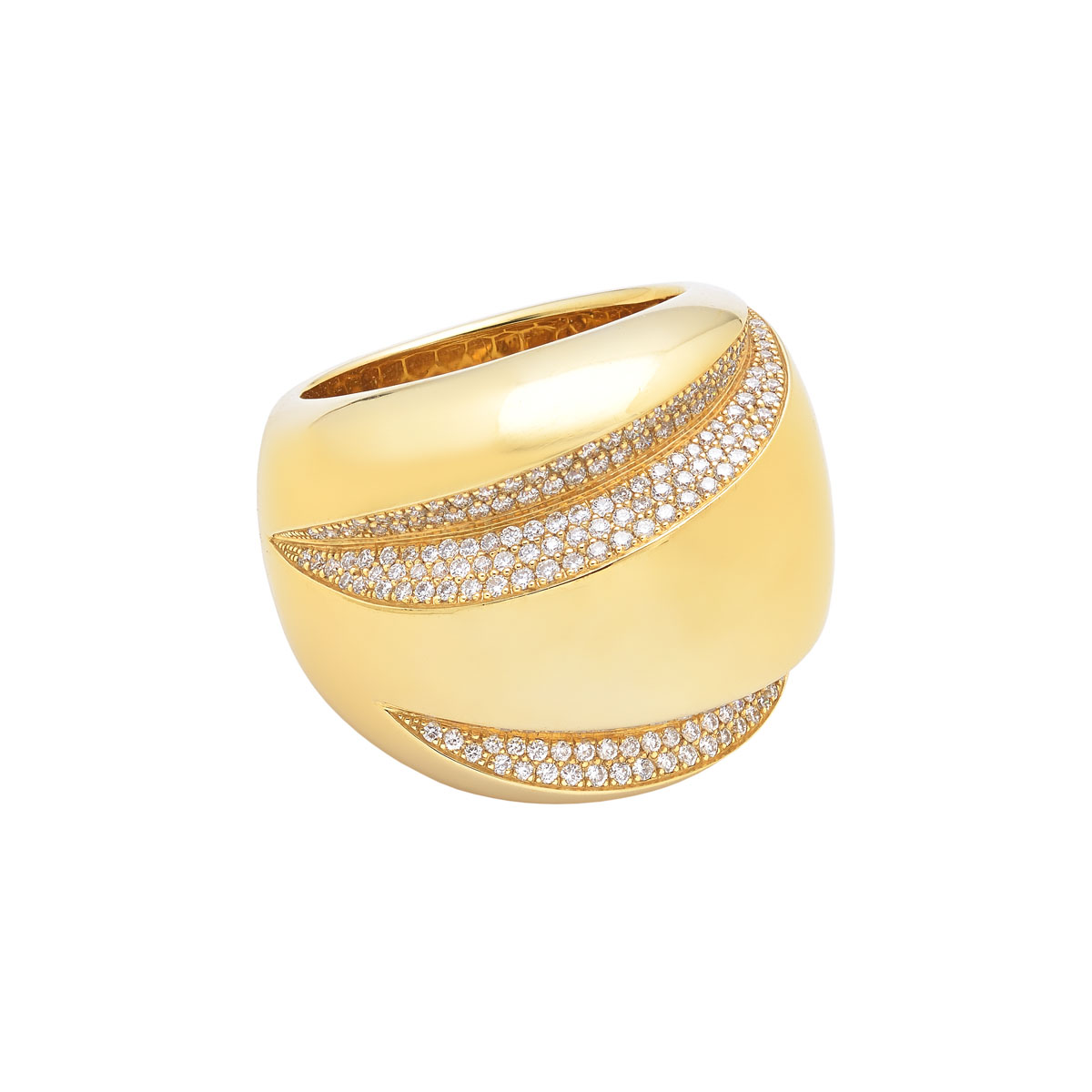 DIAMOND RING 18K YELLOW GOLD