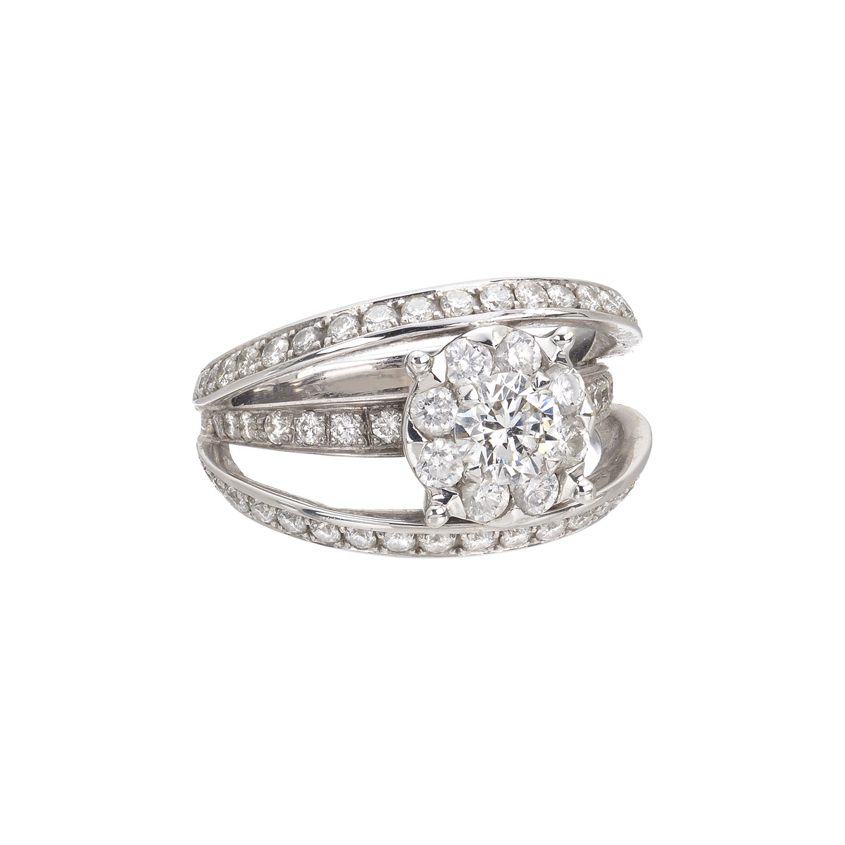 DIAMOND RING 18K WHITE GOLD