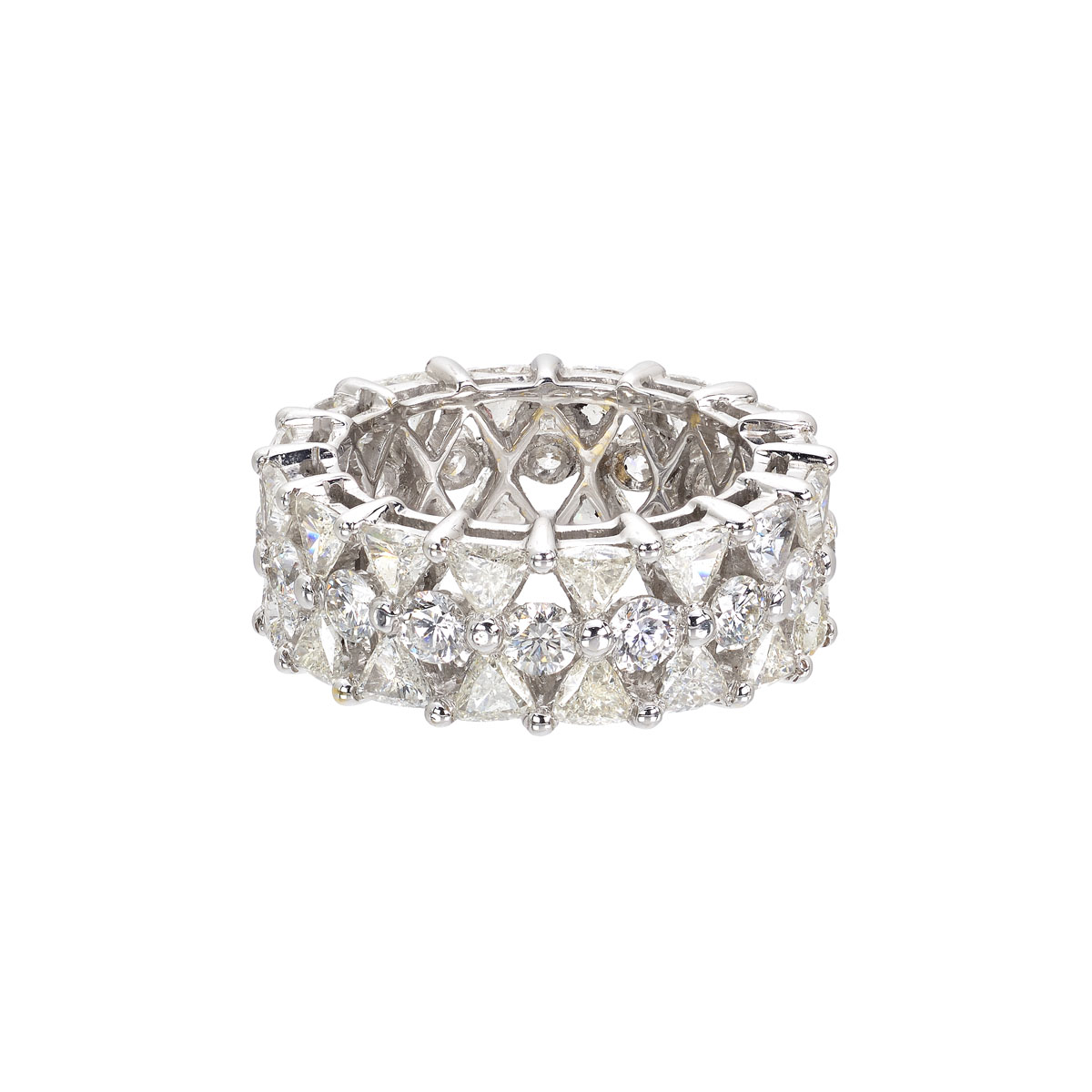 ETERNITY DIAMOND RING 18K WHITE GOLD