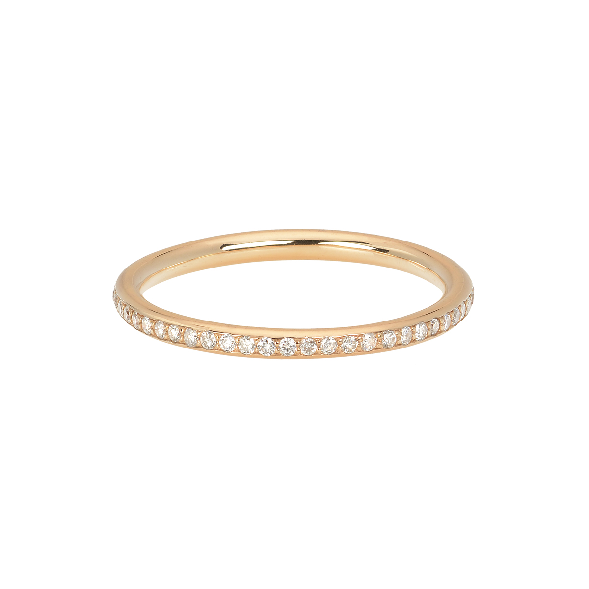 ROSE GOLD ETERNITY ING WITH DIAMONDS