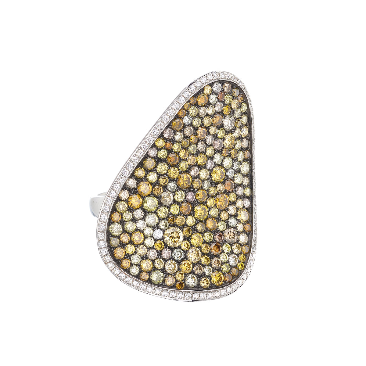 DIAMOND RING 18K WHITE GOLD