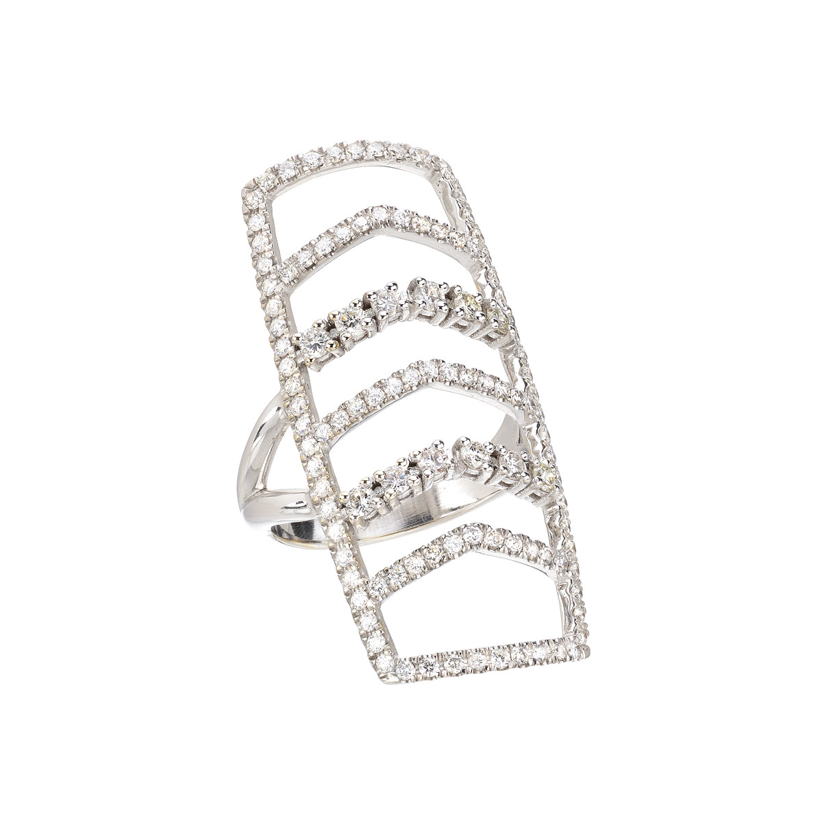 DIAMOND RING 18K WHITE GOLD
