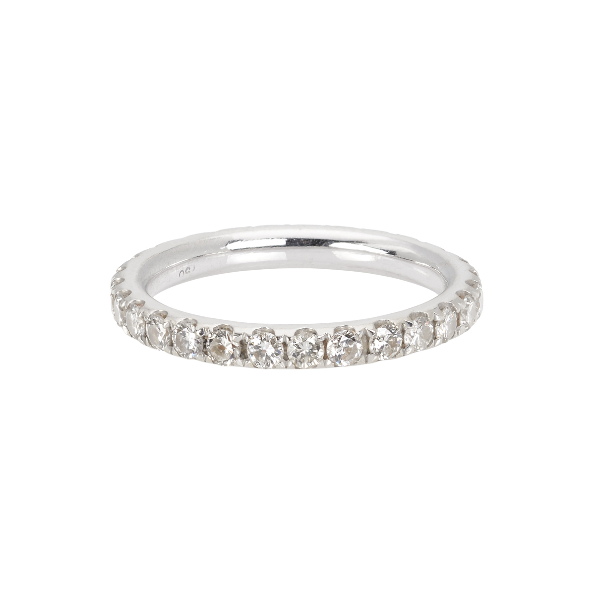WHITE GOLD ETERNITY RING WITH DIAMONDS
