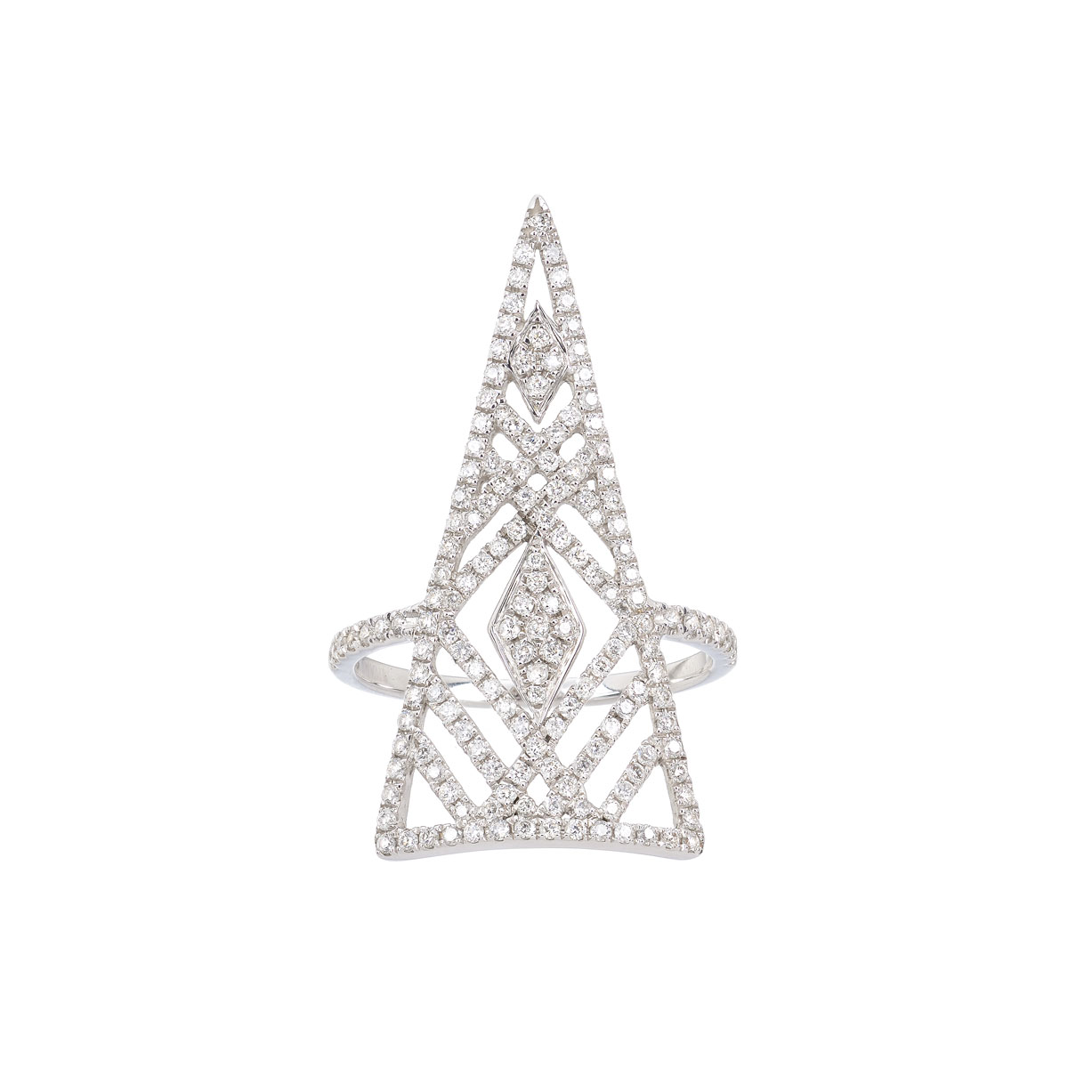 DIAMOND RING 18K WHITE GOLD