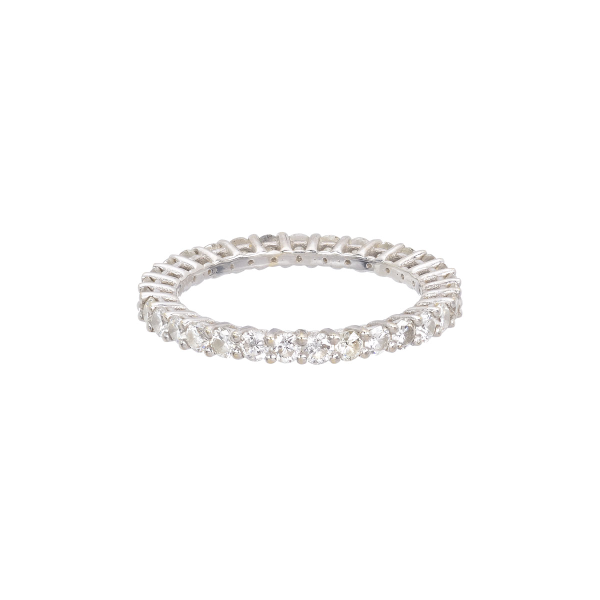 ETERNITY DIAMOND RING 18K WHITE GOLD