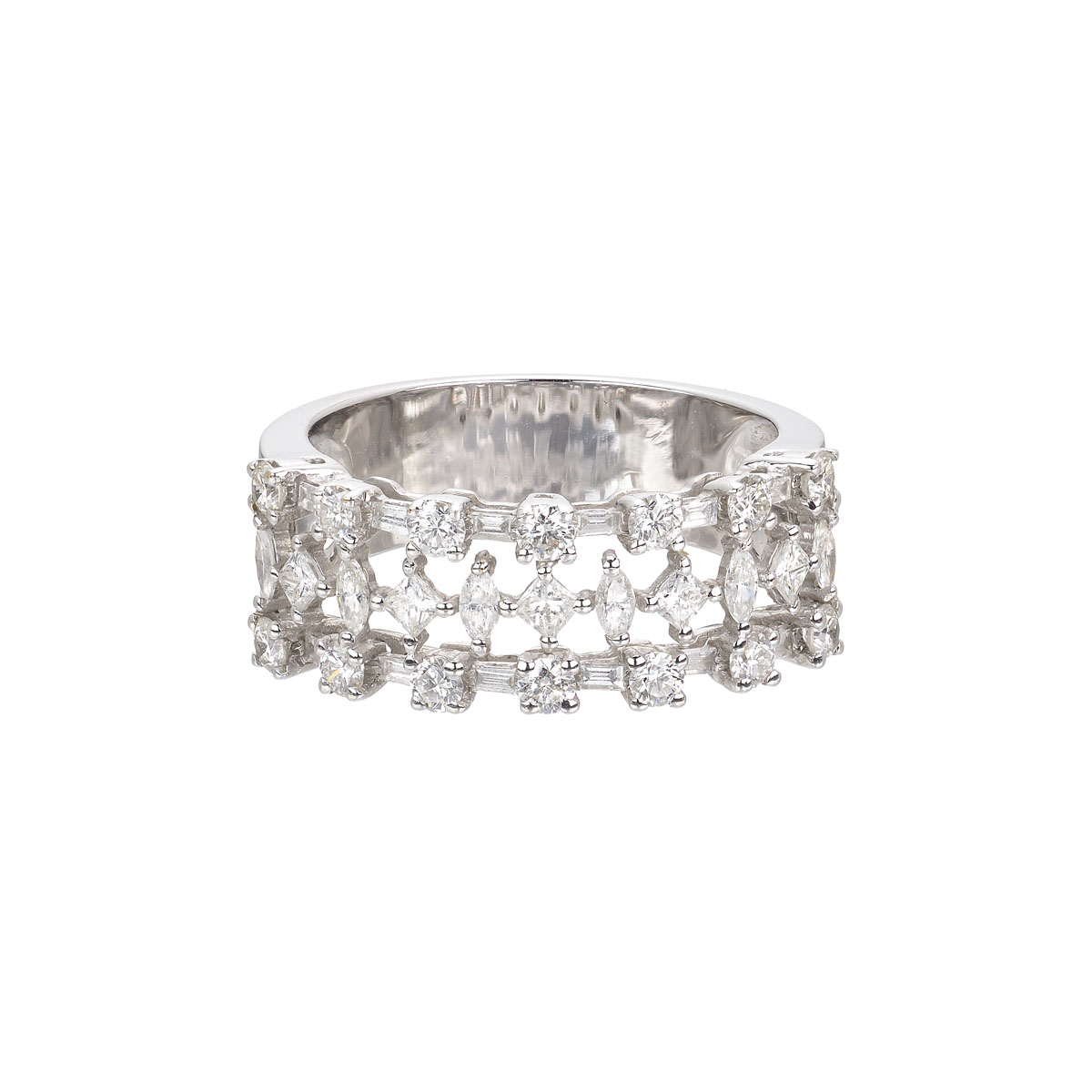 DIAMOND RING 18K WHITE GOLD