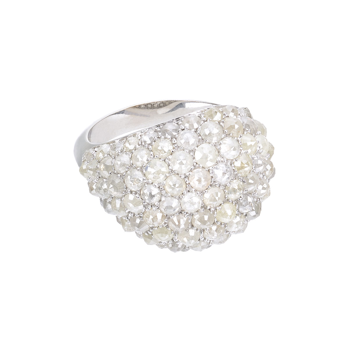 ICY DIAMOND RING 18K WHITE GOLD