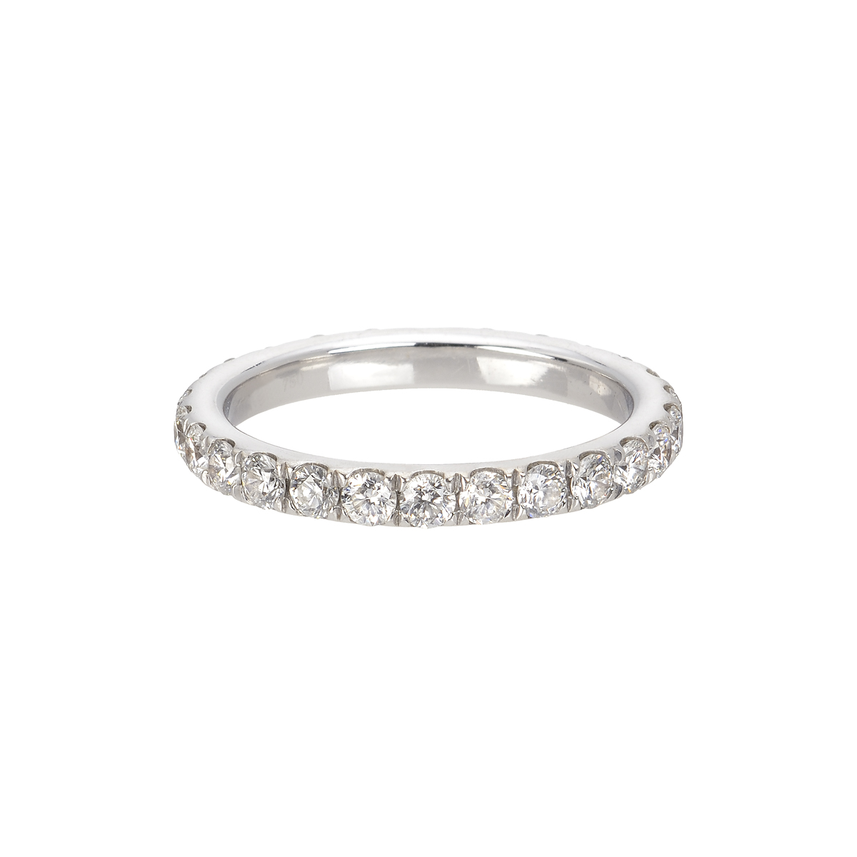 WHITE GOLD ETERNITY RING WITH DIAMONDS