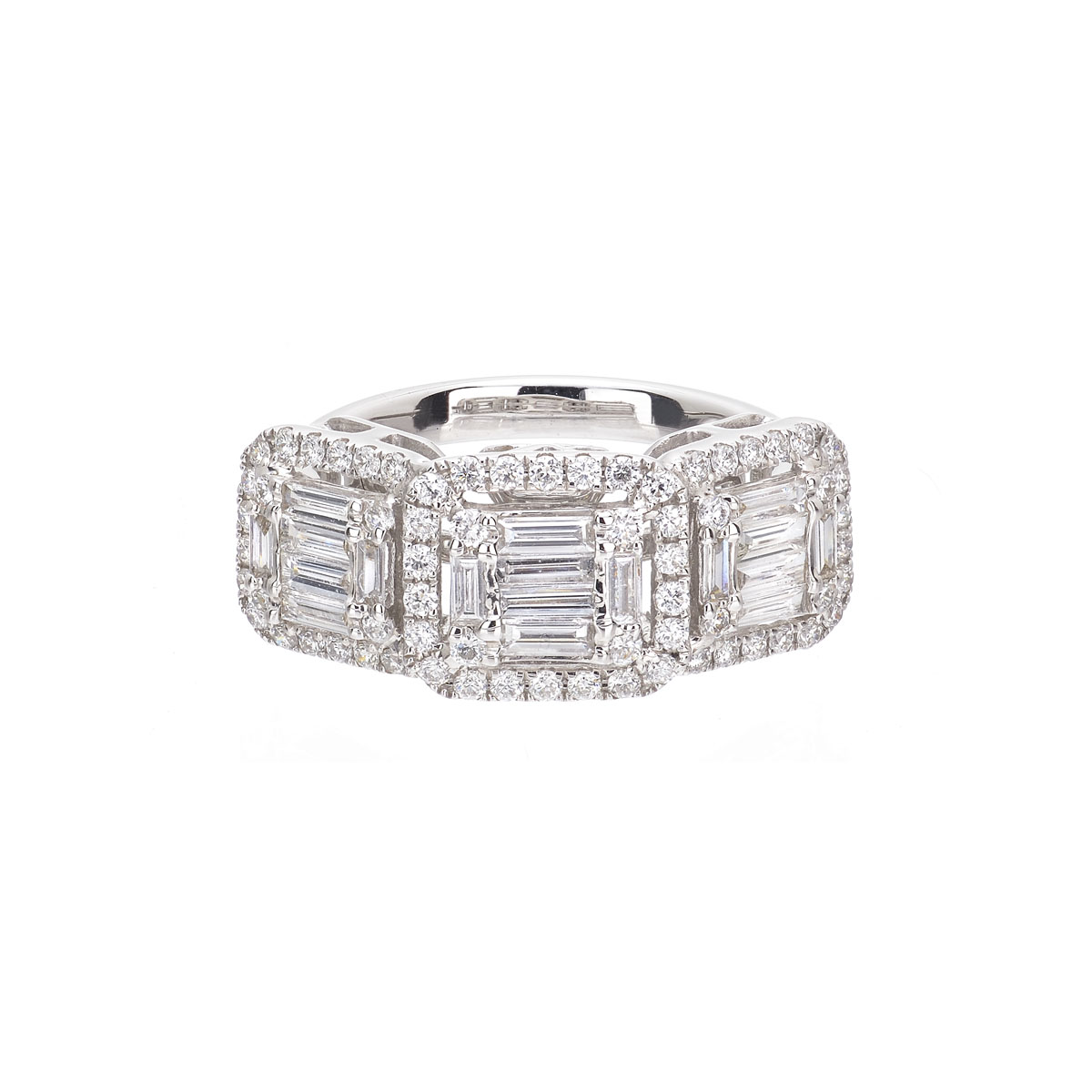 DIAMOND RING 18K WHITE GOLD