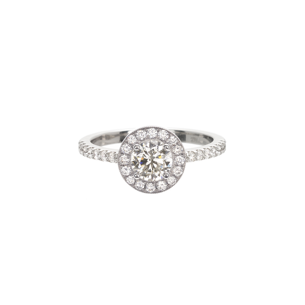 18K SOLITAIRE RING WITH BRILLIANT DIAMOND & GIA CERTIFICATE