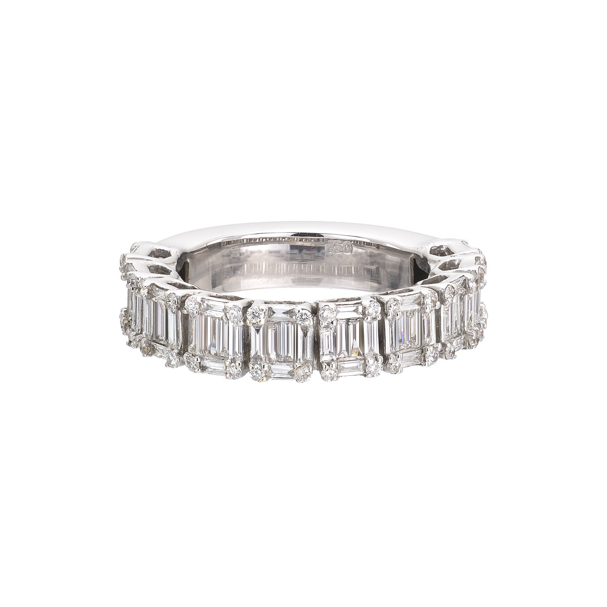 ETERNITY DIAMOND RING 18K WHITE GOLD