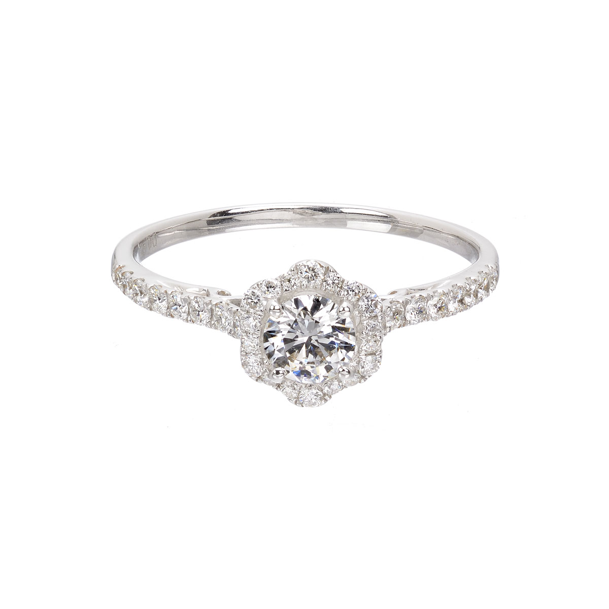 18K SOLITAIRE RING WITH BRILLIANT DIAMOND & GIA CERTIFICATE