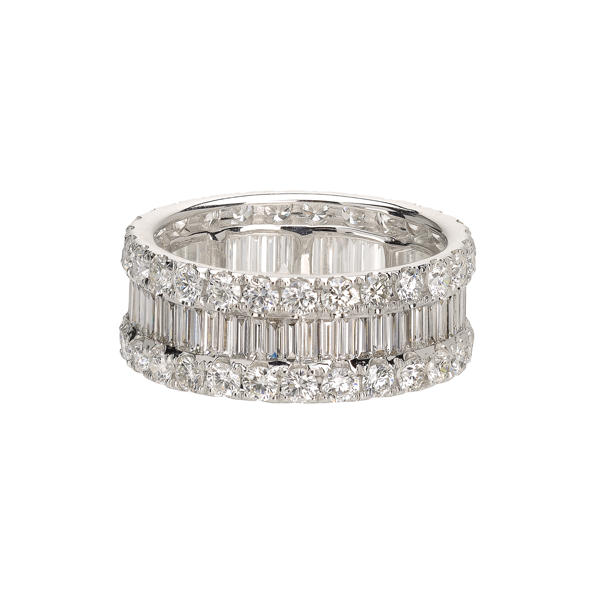ETERNITY DIAMOND RING K18 WHITE GOLD